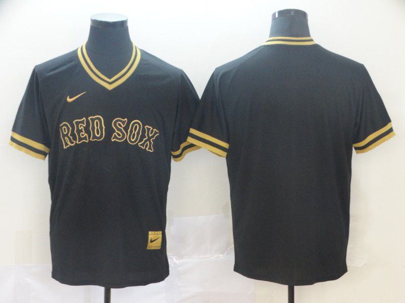 Cheap Men Boston Red Sox Blank Black gold Game Nike 2022 MLB Jersey